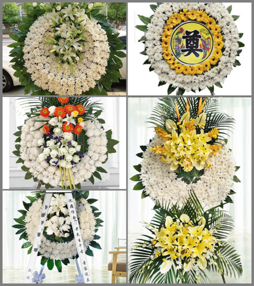 广东江门市鹤山市鹤城镇五星村花圈速递